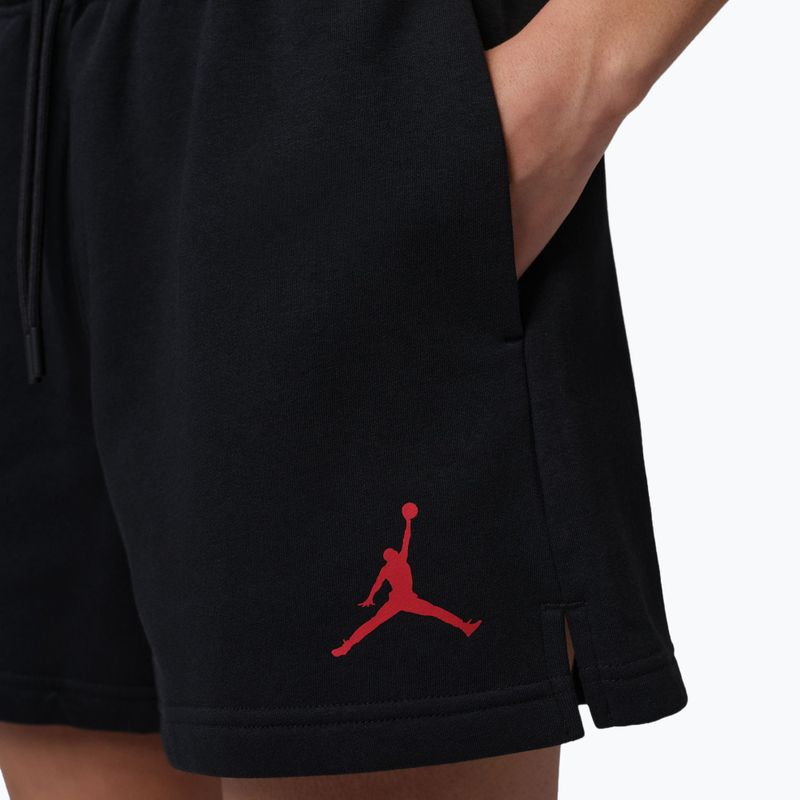 Női rövidnadrág Jordan Fleece black/gym red 5