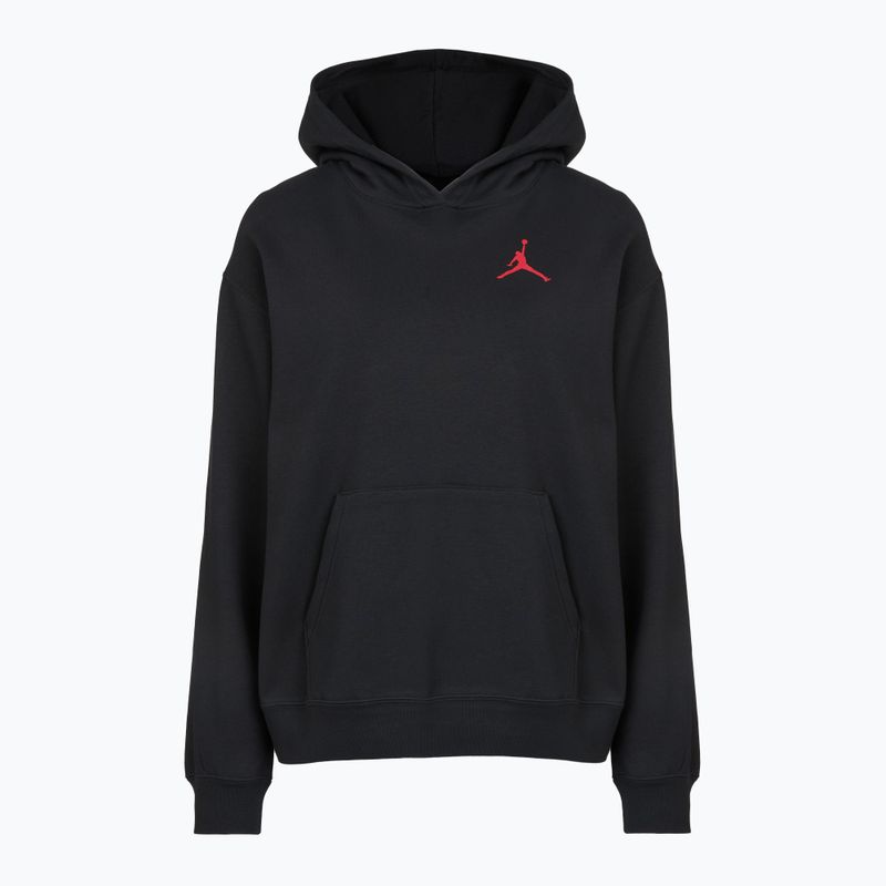 Női pulóver Jordan Fleece Hoodie black/gym red 6