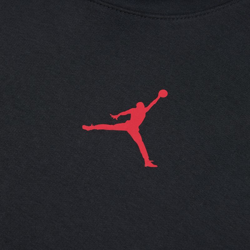 Női pulóver Jordan Fleece Hoodie black/gym red 8
