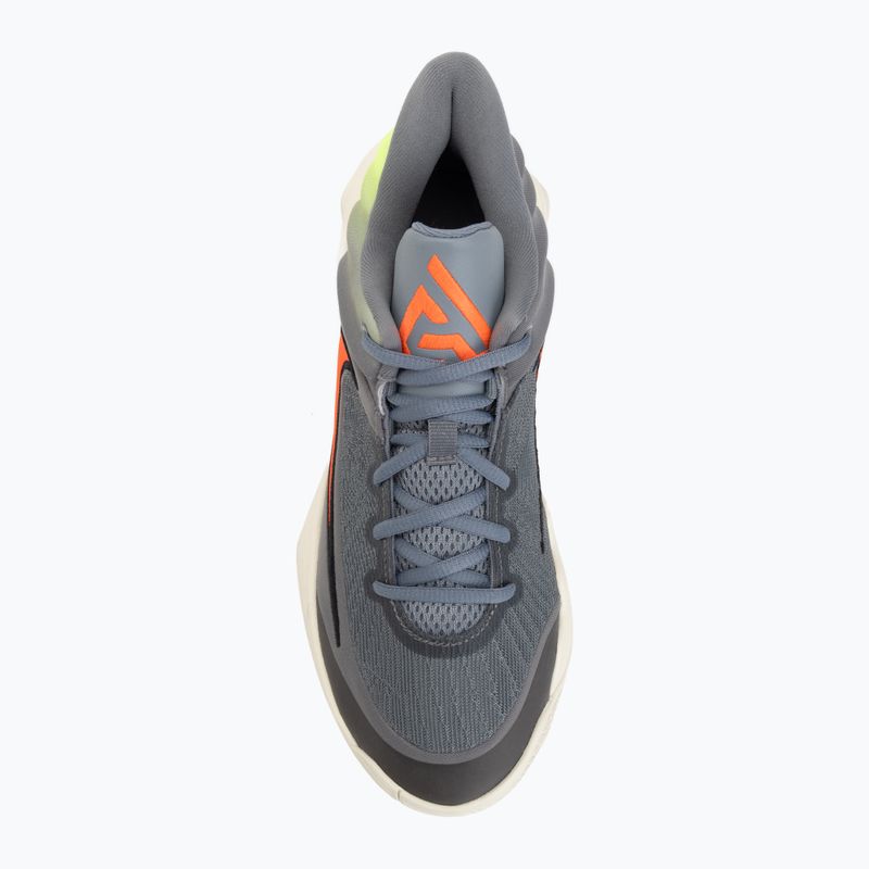 Férfi kosárlabdacipő Nike Giannis Immortality 4 Cool Grey/Volt/Total Crimson 5