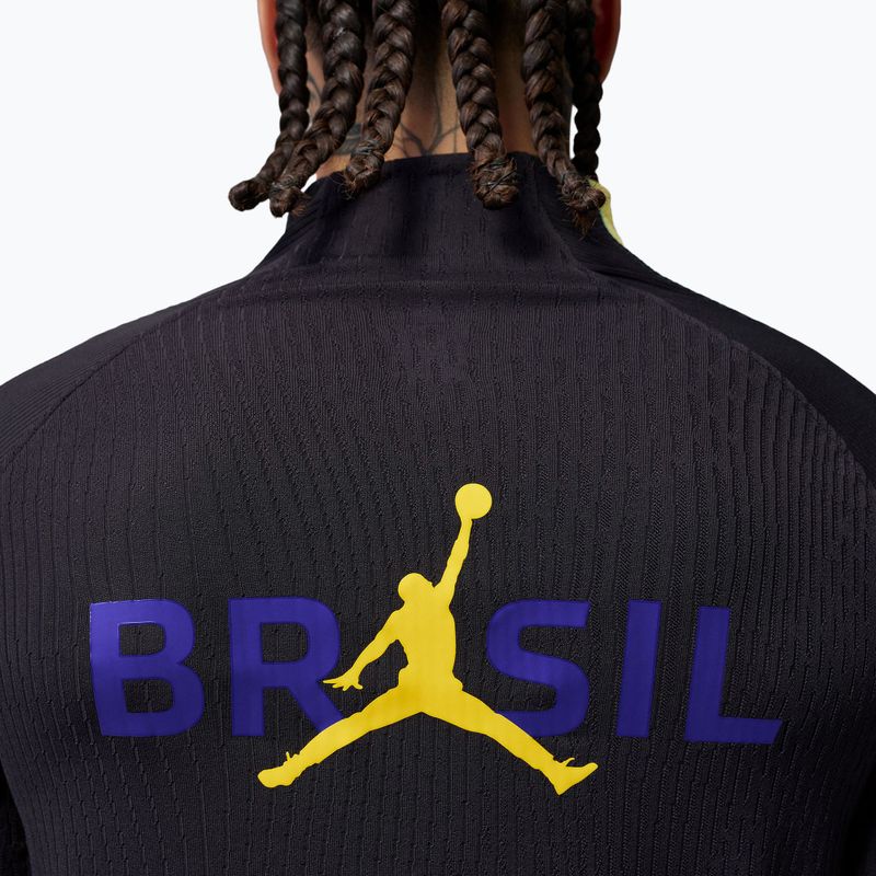 Férfi Brazil Strike Elite futball hosszú ujjú póló Jordan Dri-Fit Drill Top black/yellow pulse/light mint/P109C 5