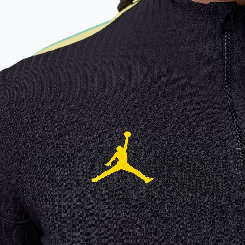 Férfi Brazil Strike Elite futball hosszú ujjú póló Jordan Dri-Fit Drill Top black/yellow pulse/light mint/P109C 6