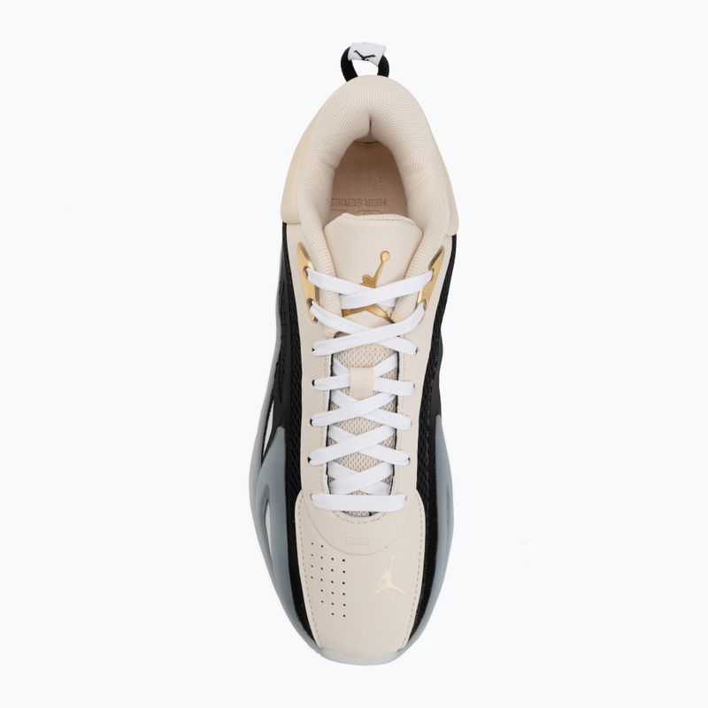 Női kosárlabda cipő Jordan Heir Series 2 Precious Medal pearl white/black/metallic gold/white 5