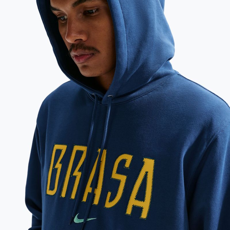 Férfi pulóver Nike Brazil Club coastal blue/light mint 5