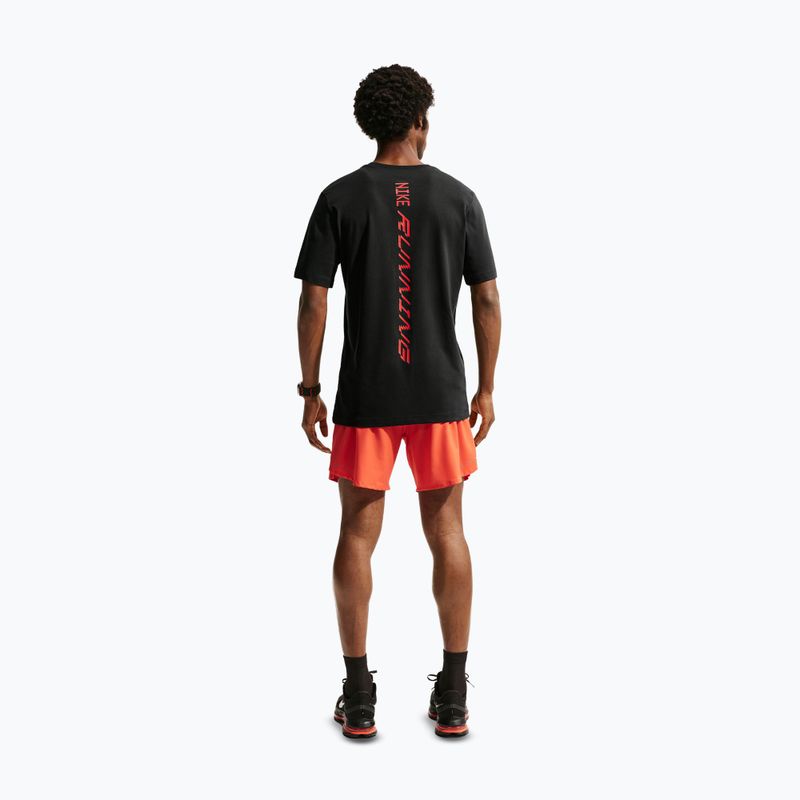 Férfi futópóló Nike AeroSwift Dri-Fit black/bright crimson 3