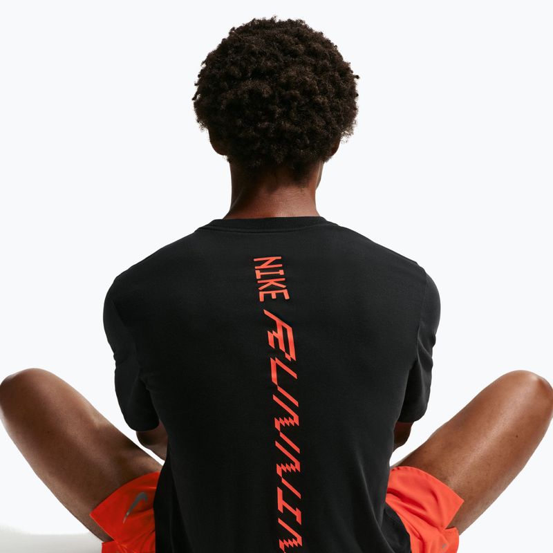 Férfi futópóló Nike AeroSwift Dri-Fit black/bright crimson 6