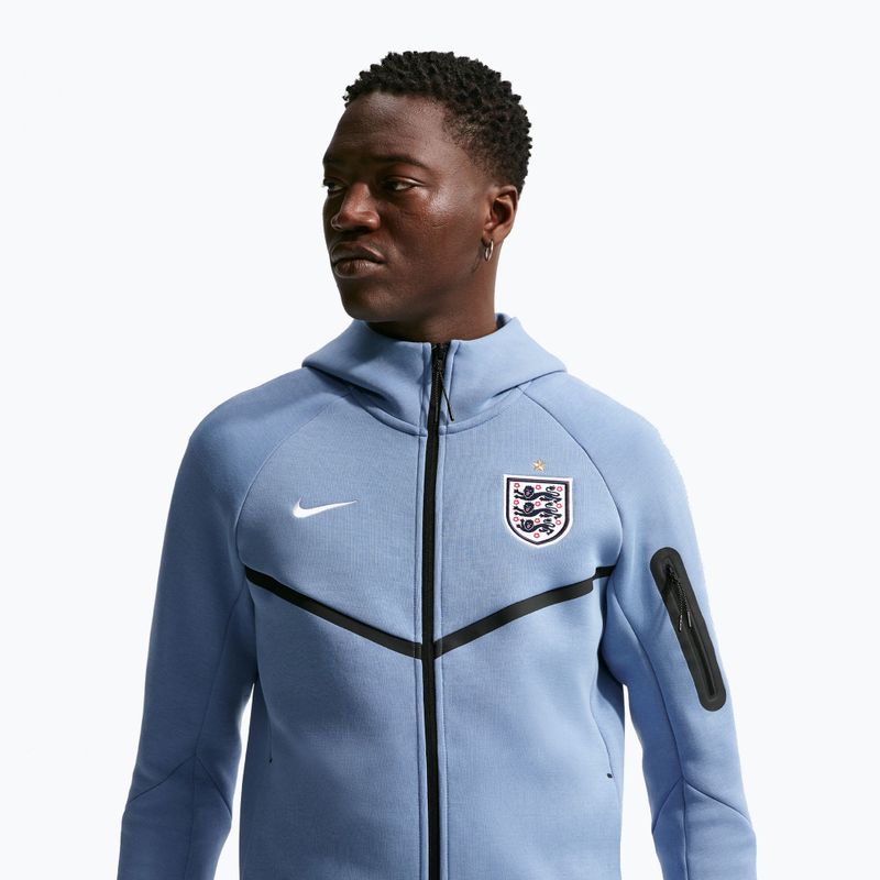 Férfi pulóver Nike England Tech Fleece Windrunner Full Zip work blue/white 4