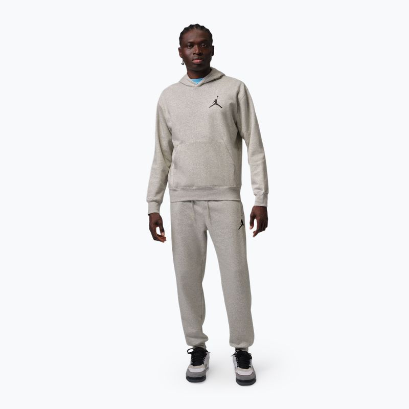 Férfi pulóver Jordan Pullover Hoodie grey heather/black 2