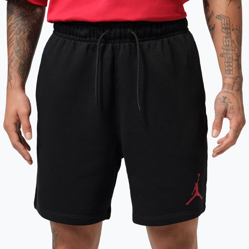 Férfi rövidnadrág Jordan Fleece black/gym red 4