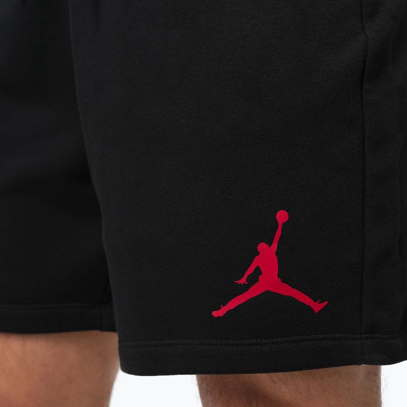 Férfi rövidnadrág Jordan Fleece black/gym red 8