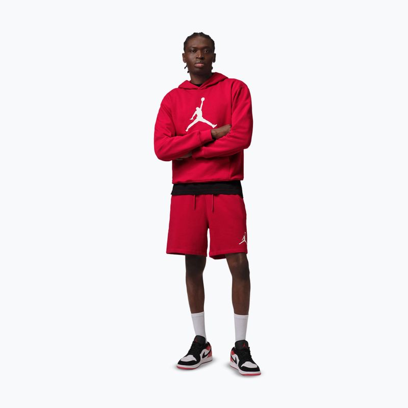 Férfi rövidnadrág Jordan Fleece gym red/white 2