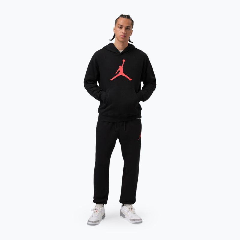Férfi nadrág Jordan black/gym red 2