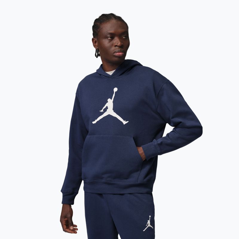 Férfi kapucnis pulóver Nike Jordan Pullover Hoodie midnight navy/white