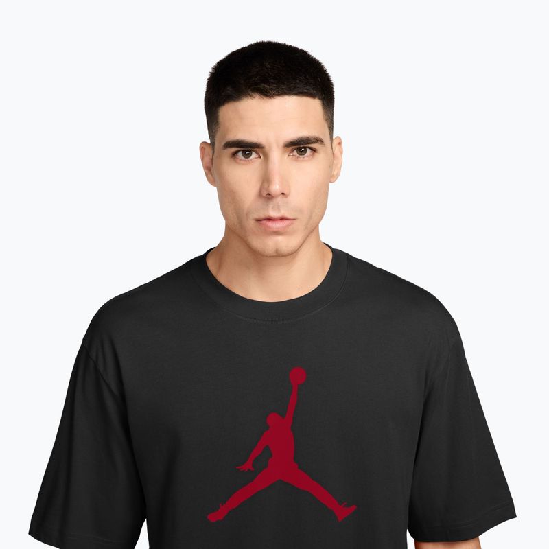 Férfi póló Jordan black/gym red 3