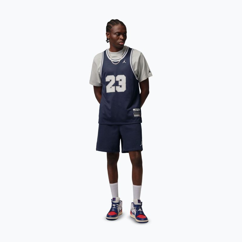 Férfi rövidnadrág Jordan Fleece midnight navy/white 2