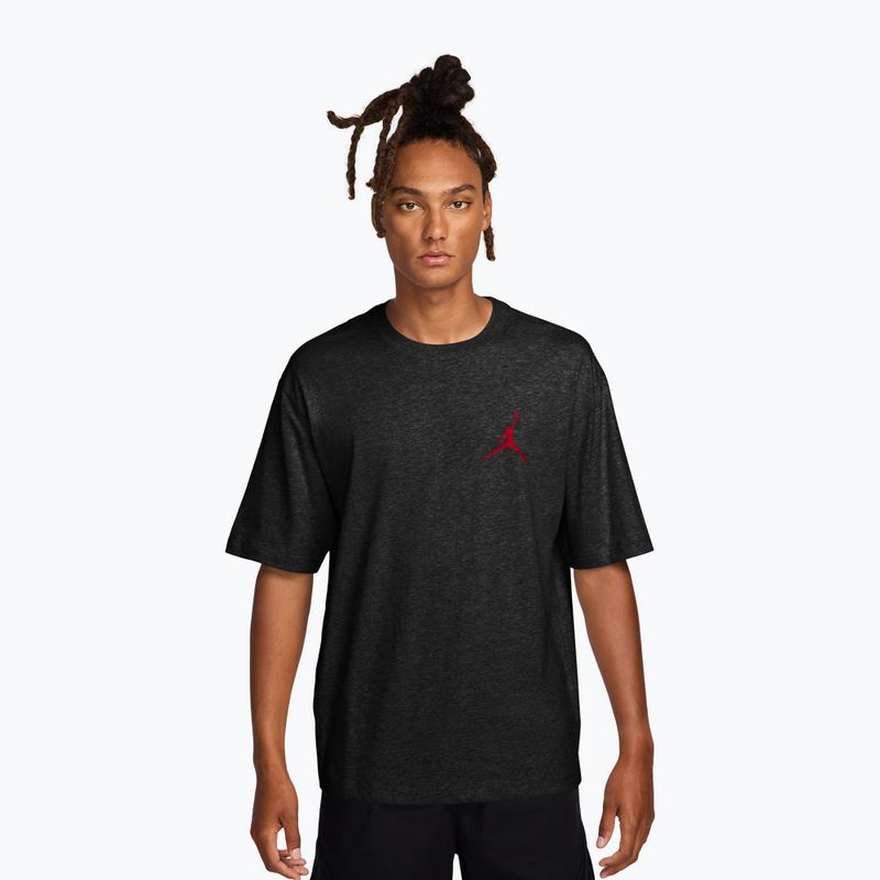 Férfi póló Jordan black/gym red