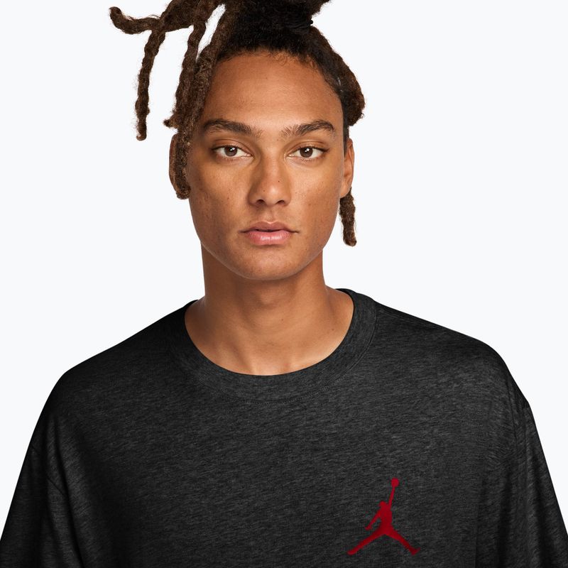 Férfi póló Jordan black/gym red 3