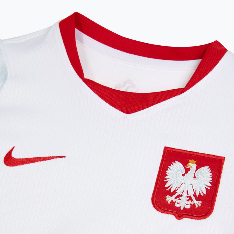 Gyerek focimez szett Nike Dri-Fit Poland Stadium Home Kit white/field silver 4