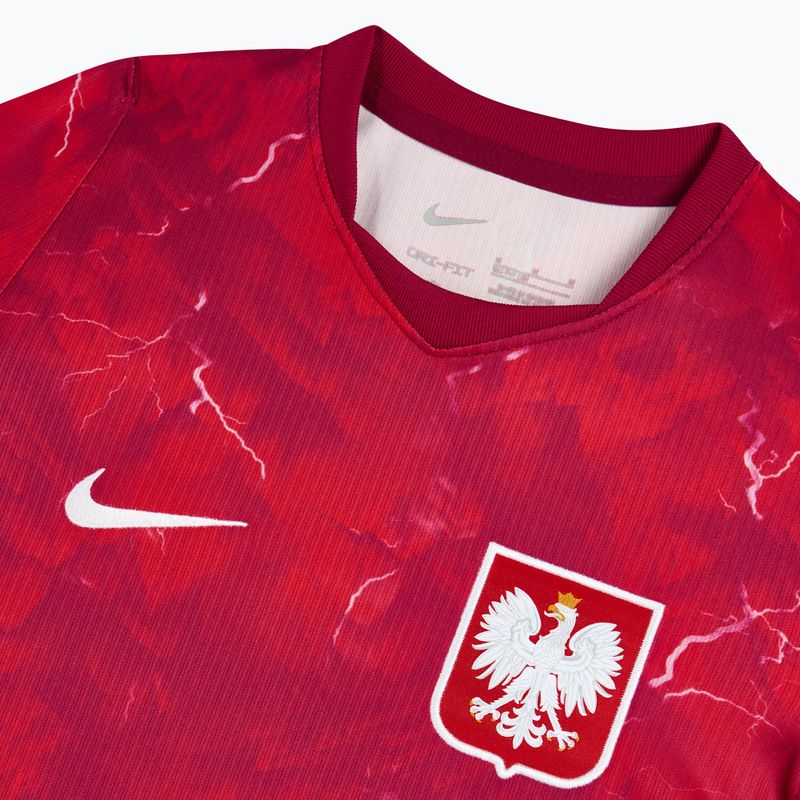 Gyerek focimez Nike Dri-Fit Poland Stadium Away 2026 noble red/sport red 4