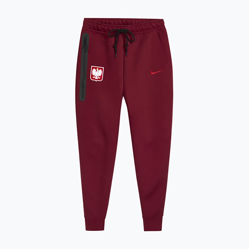 Férfi focinadrág Nike Tech Fleece Poland Jogger team red 3