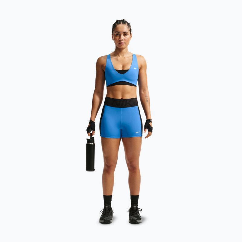 Női edzőshort Nike Pro Sculpt Dri-Fit High-Waisted Biker 5" light photo blue/black/white 2