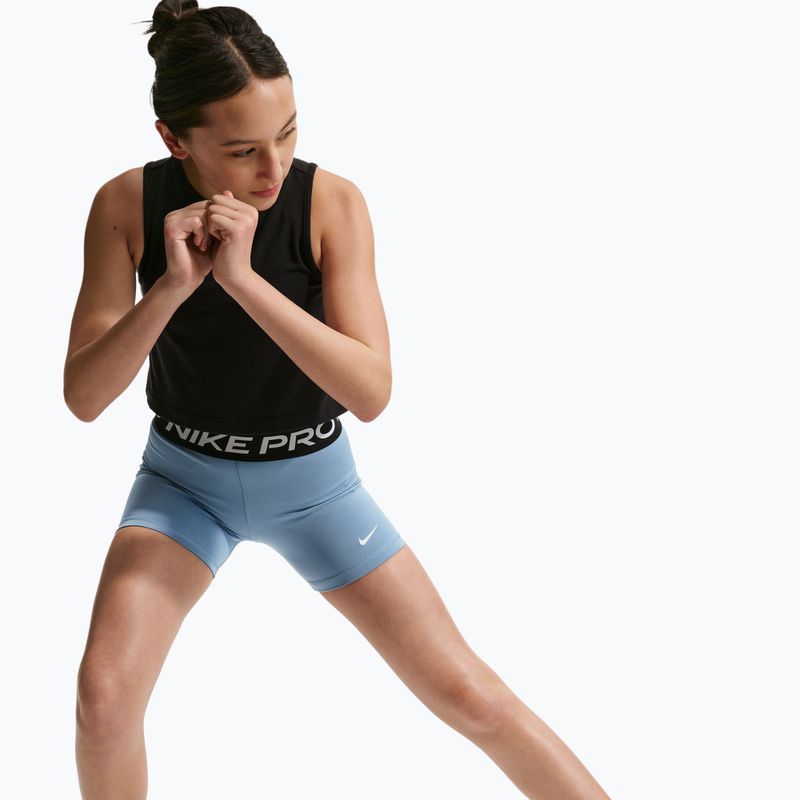 Nike Pro gyerek rövidnadrág work blue/white 6