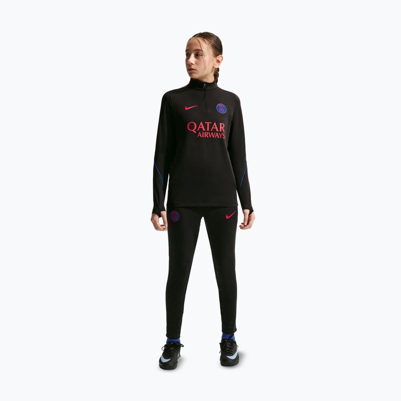 Gyerek futball pulóver Nike Paris Saint-Germain Strike Dri-Fit Soccer Knit Drill Top black/global red/global red 2