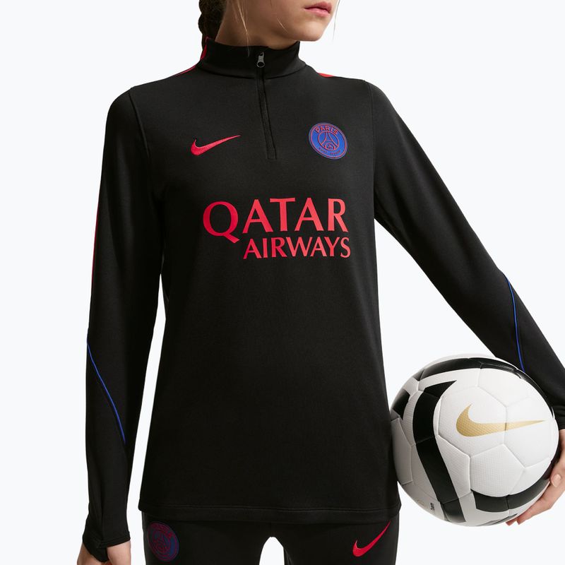 Gyerek futball pulóver Nike Paris Saint-Germain Strike Dri-Fit Soccer Knit Drill Top black/global red/global red 4