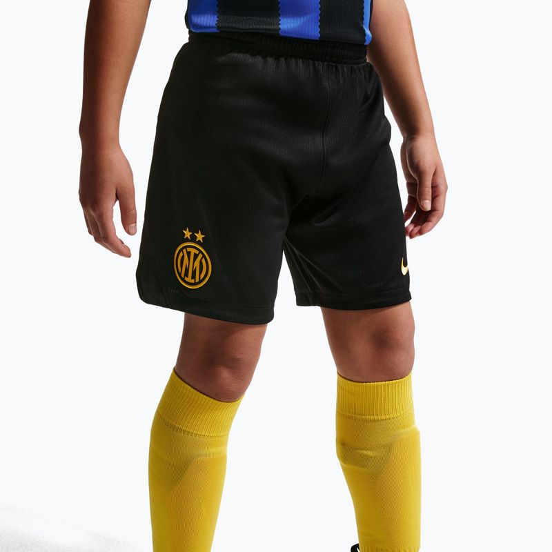 Gyerek futball rövidnadrág Nike Inter Milan Dri-Fit Stadium Home black/university gold 7