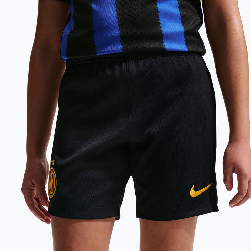 Gyerek futball rövidnadrág Nike Inter Milan Dri-Fit Stadium Home black/university gold 8