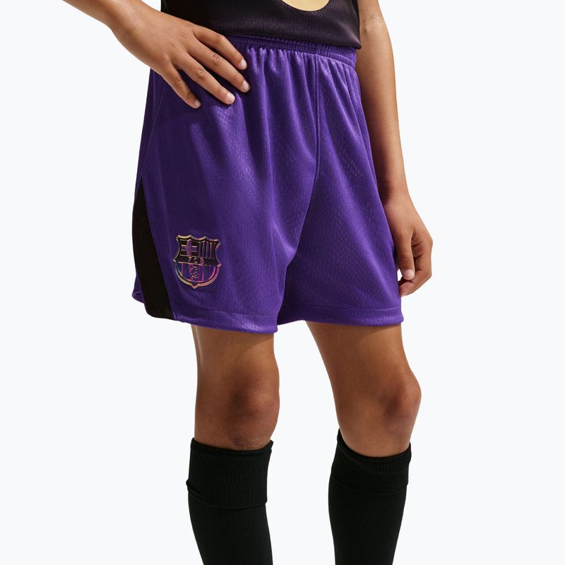 Gyerek focinadrág Nike FC Barcelona 2026/27 Stadium Away field purple/black/black 7