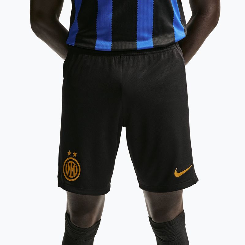 Férfi futball rövidnadrág Nike Inter Milan Dri-Fit Stadium Home black/university gold 5