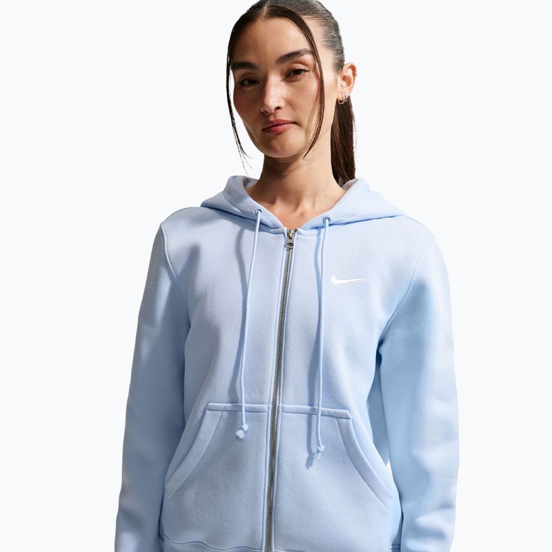 Női pulóver  Nike Sportswear Phoenix Fleece Full Zip hydrogen blue/sail 4