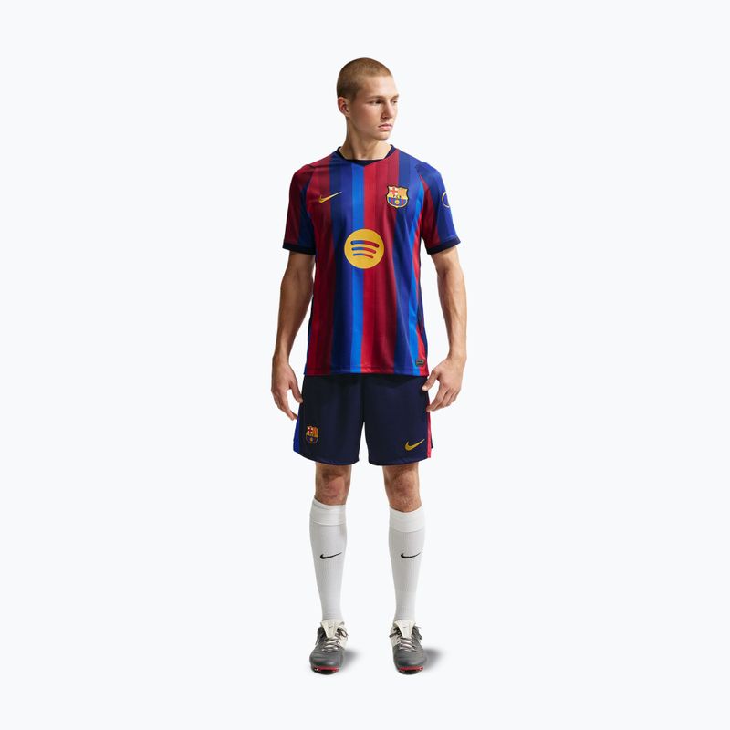 Férfi futball rövidnadrág Nike FC Barcelona Dri-Fit Stadium Home blackened blue/mineral yellow 2