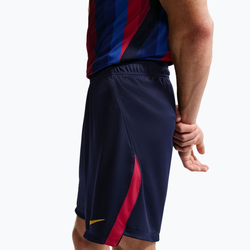 Férfi futball rövidnadrág Nike FC Barcelona Dri-Fit Stadium Home blackened blue/mineral yellow 4