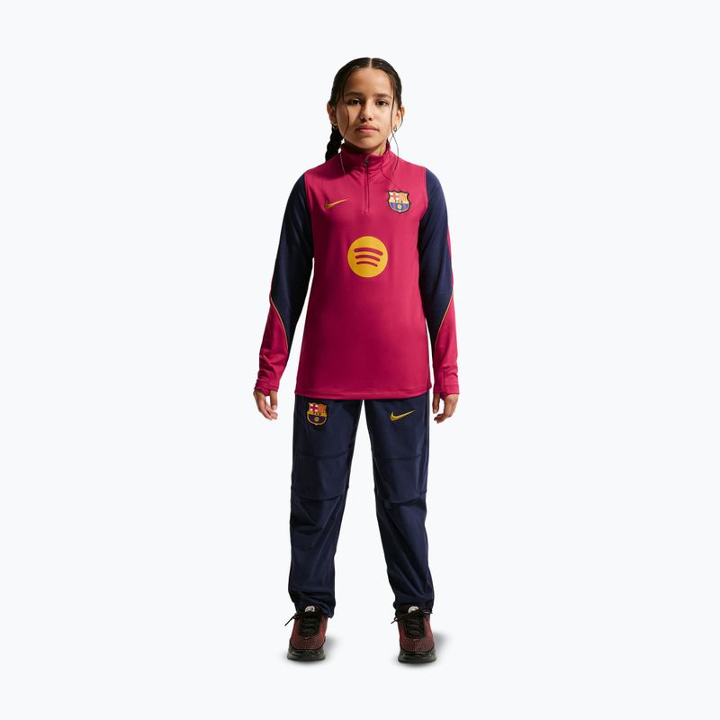 Gyerek Nike FC Barcelona Strike Dri-Fit futball felső Soccer Knit Drill Top 2