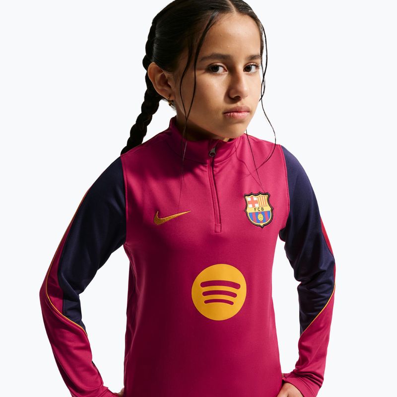 Gyerek Nike FC Barcelona Strike Dri-Fit futball felső Soccer Knit Drill Top 4