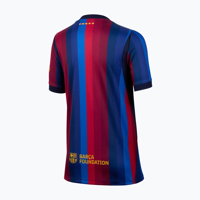 Gyerek focimez Nike FC Barcelona Dri-Fit Stadium Home deep garnet/blue void/mineral yellow 2