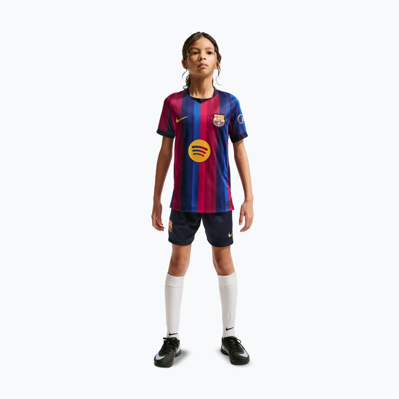 Gyerek focimez Nike FC Barcelona Dri-Fit Stadium Home deep garnet/blue void/mineral yellow 5