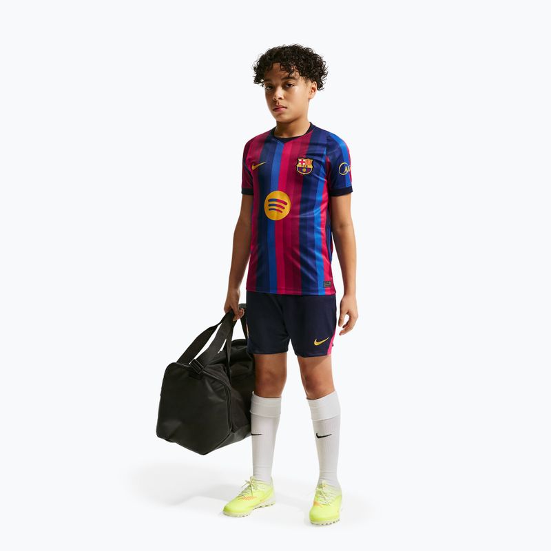 Gyerek focimez Nike FC Barcelona Dri-Fit Stadium Home deep garnet/blue void/mineral yellow 6