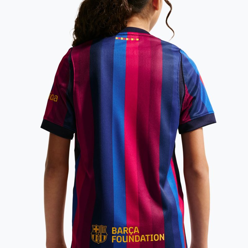 Gyerek focimez Nike FC Barcelona Dri-Fit Stadium Home deep garnet/blue void/mineral yellow 7