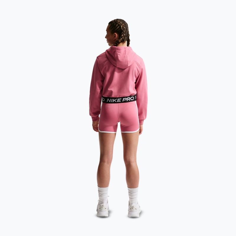 Gyerekpulóver Nike Pro Fleece Dri-Fit Full-Zip peony/peony/black/white 3