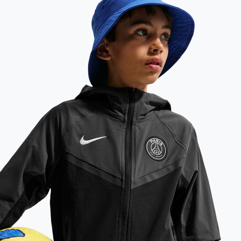 Gyerek futball dzseki Nike Paris Saint-Germain Tech Full Zip black/anthracite/white 5