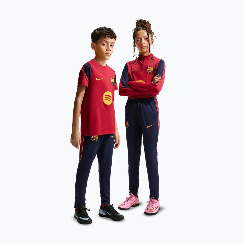 Gyerek futballnadrág Nike FC Barcelona Strike Dri-Fit blackened blue/noble red/yellow 2
