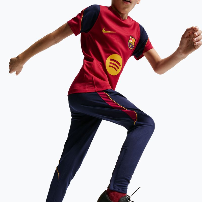 Gyerek futballnadrág Nike FC Barcelona Strike Dri-Fit blackened blue/noble red/yellow 5