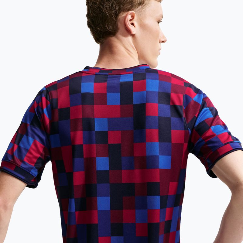 Férfi focimez Nike FC Barcelona Dri-Fit Pre-Match noble red/mineral yellow 5