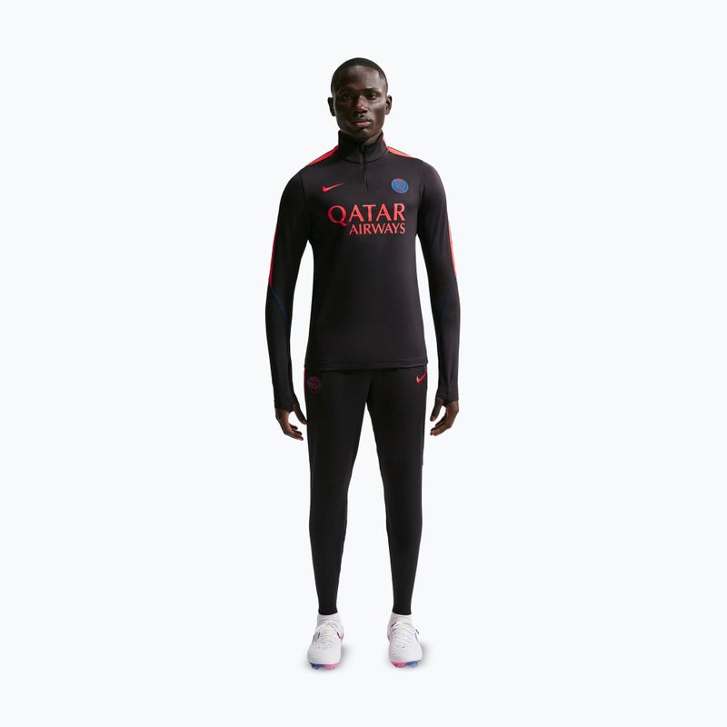 Férfi futball pulóver Nike Paris Saint-Germain Strike Dri-Fit Soccer Knit Drill Top black/global red/global red 2