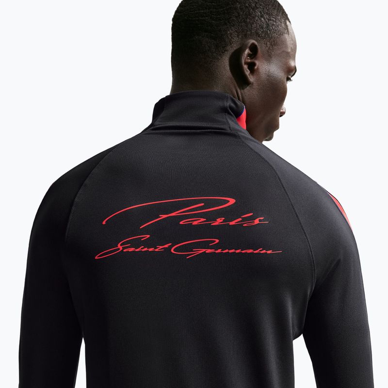 Férfi futball pulóver Nike Paris Saint-Germain Strike Dri-Fit Soccer Knit Drill Top black/global red/global red 5