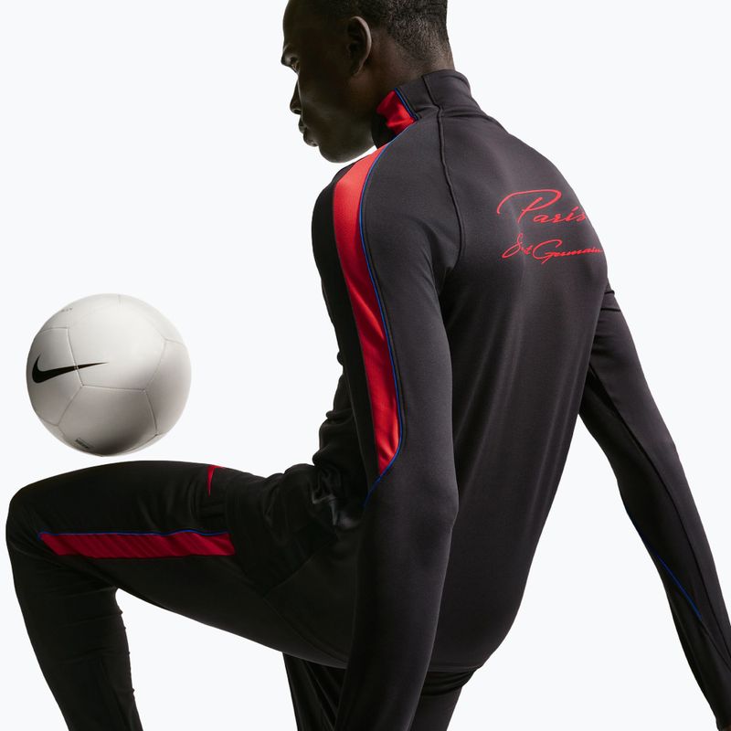 Férfi futball pulóver Nike Paris Saint-Germain Strike Dri-Fit Soccer Knit Drill Top black/global red/global red 6