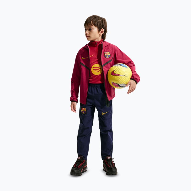 Gyerek futballnadrág Nike FC Barcelona Tech Woven blackened blue/black/mineral yellow 2